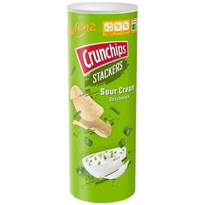 Lorenz Crunchips Stackers Sour Cream 175g