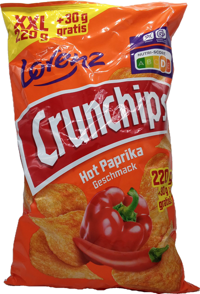 Lorenz Crunchips Hot Paprika 250g