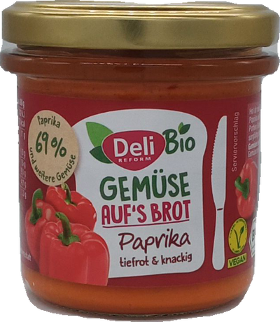 Bio Deli Reform Gemüse aufs Brot Paprika 150g
