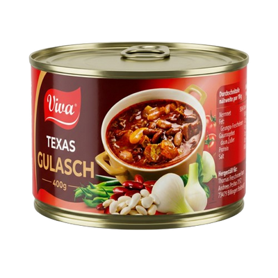 Texas Gulasch mit Rindfleisch und Bohnen 400g