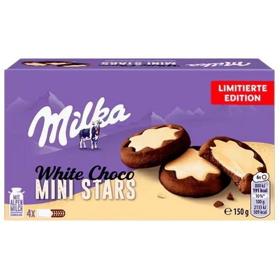 Milka White Choco Mini Stars 150g