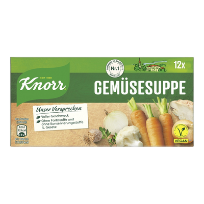 Knorr Gemüsesuppe Würfel 126g