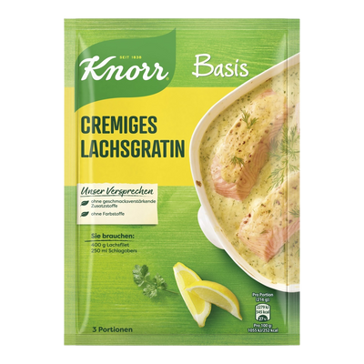Knorr Basis für cremiges Lachs-Gratin 31g