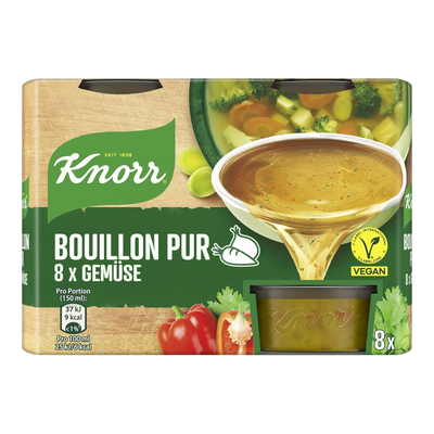 Knorr Bouillon Pur Gemüse 8x28g