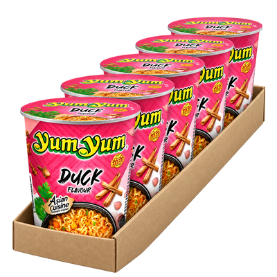 5er Pack Yum Yum Instantnudeln Ente Becher