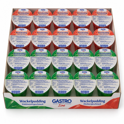 Wackelpudding, 2-fach sortiert, 20x125g