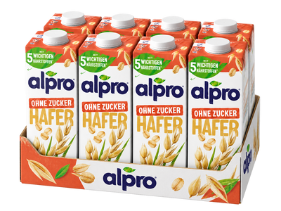 Alpro Haferdrink ohne Zucker 8x 1L
