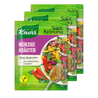Knorr Salatkrönung Würzige Kräuter, 3x8g