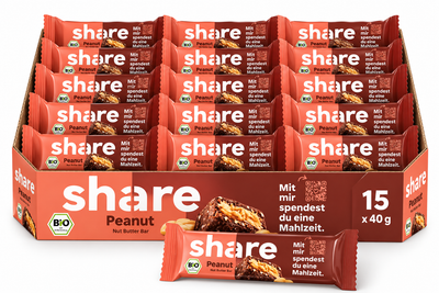 Bio Nut Butter Bar Peanut 15x50g