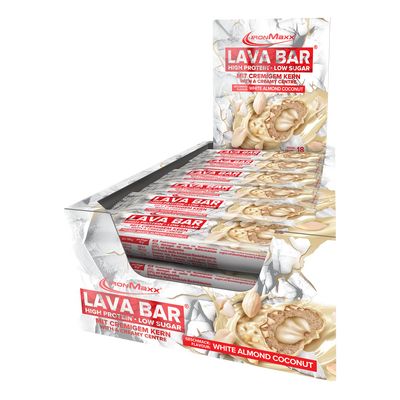 Lava Bar - White Almond Coconut CASE (18er Tray)