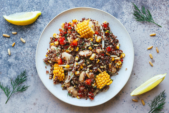 Quinoa-Salat mit Fenchel und Mais