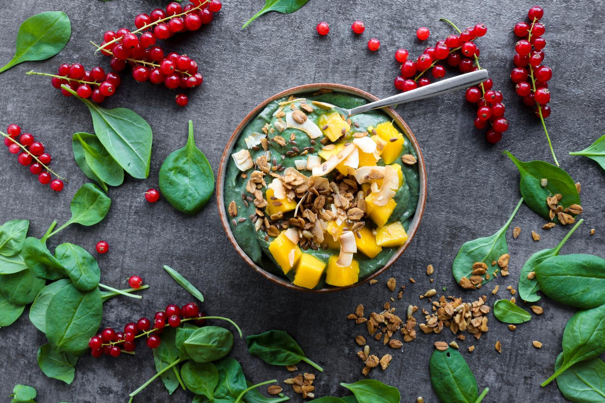 Grüne Smoothiebowl
