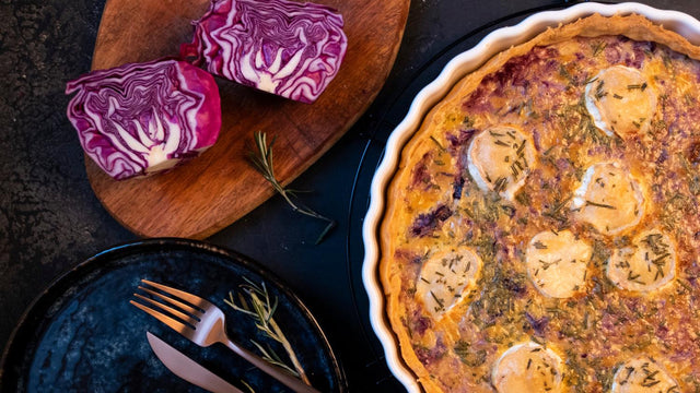 Rotkohl-Quiche