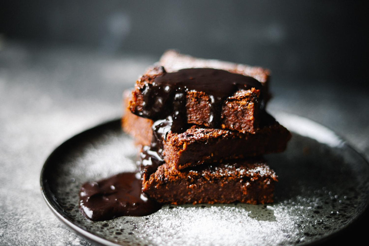 Rote Bete-Süßkartoffel-Brownies
