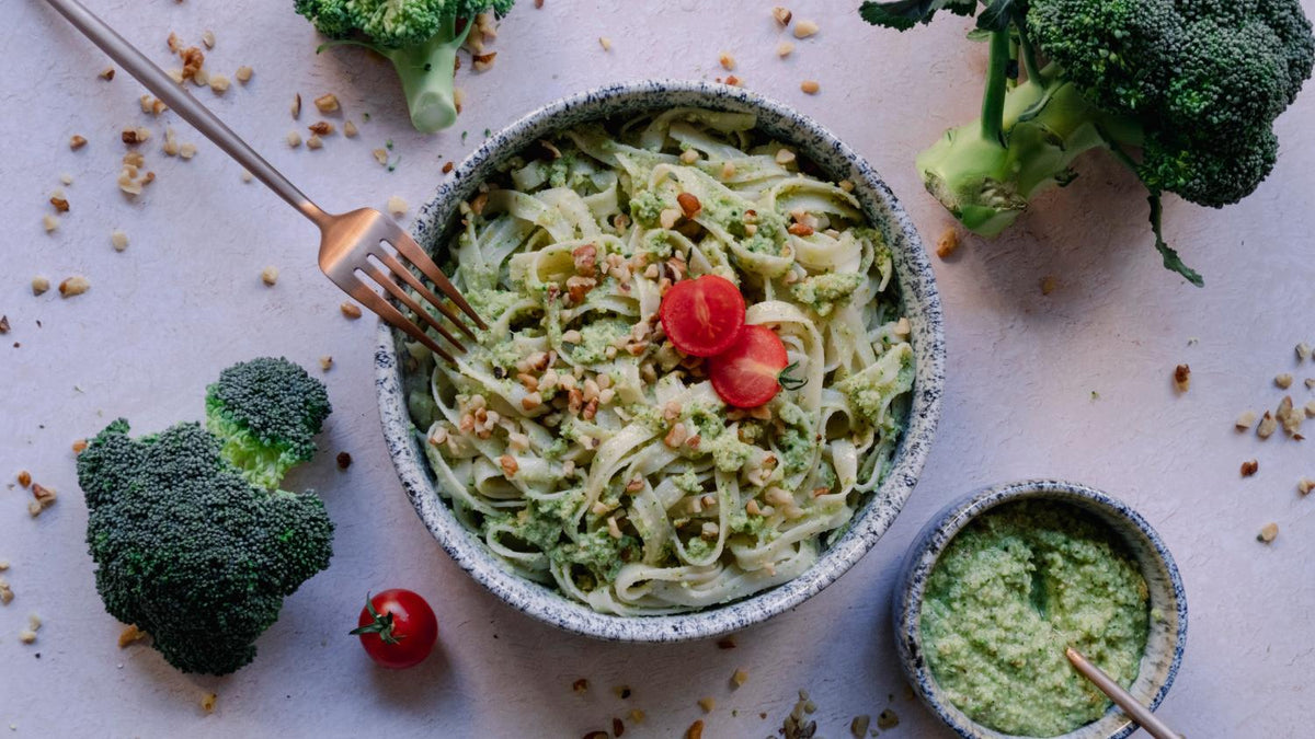 Brokkoli-Pesto mit Pasta