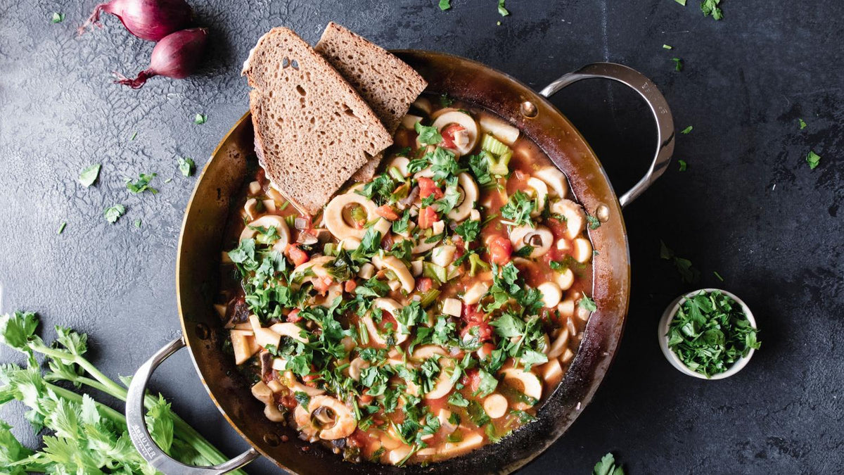 Vegane One-Pan Calamari