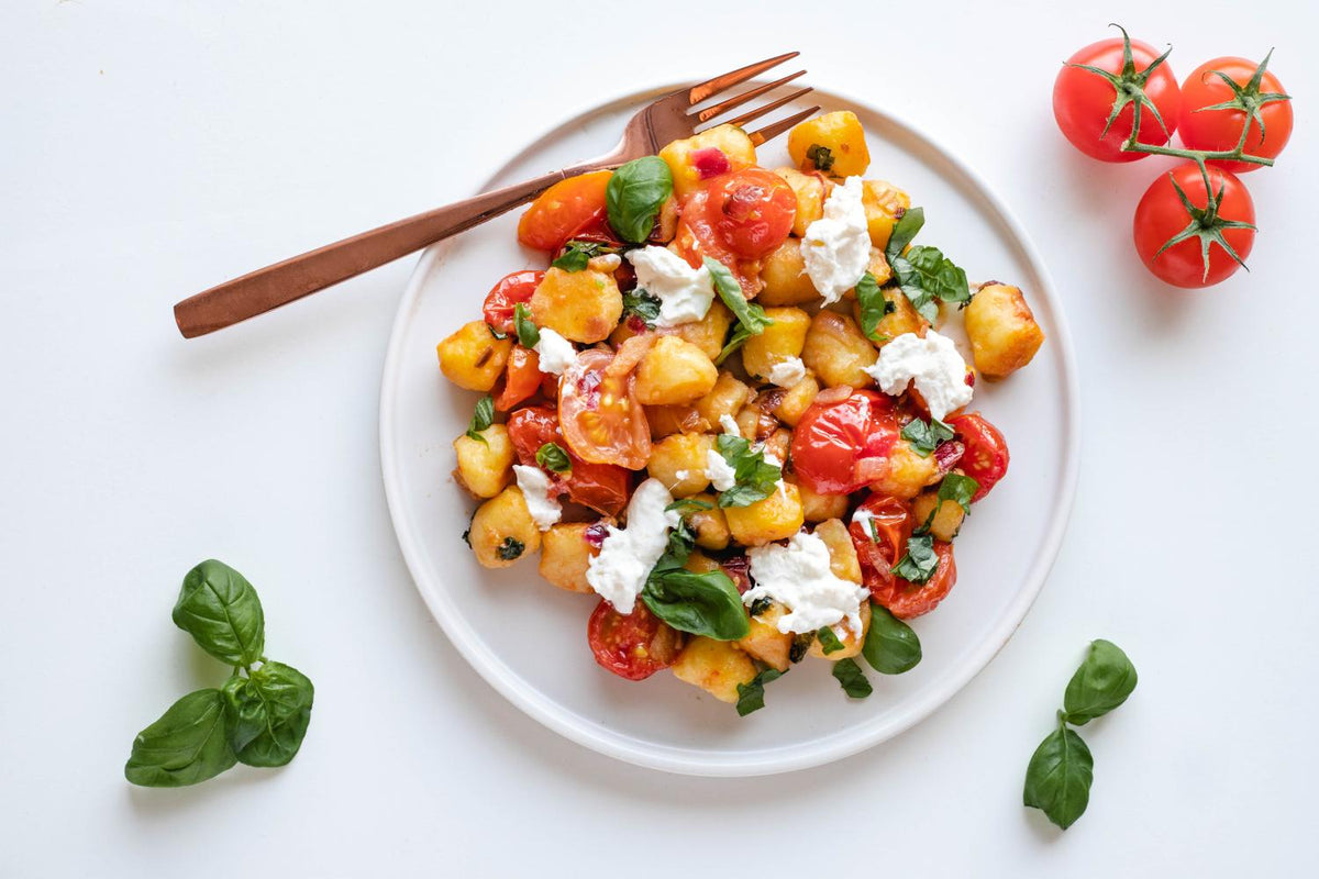 Gnocchi mit Burrata und Tomaten