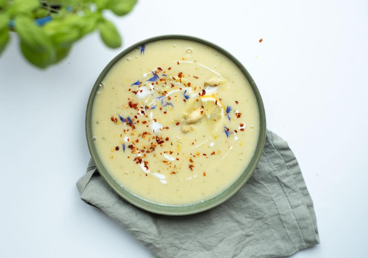 Vegane Spargelsuppe