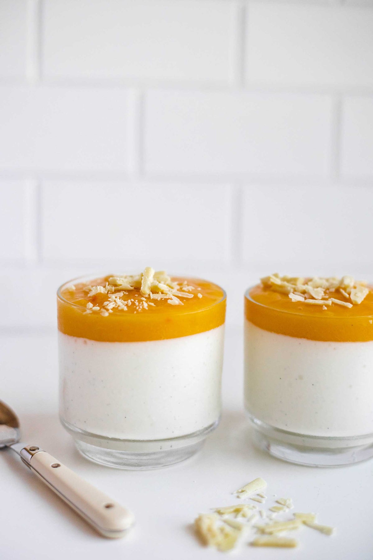 Pfirsich Panna Cotta