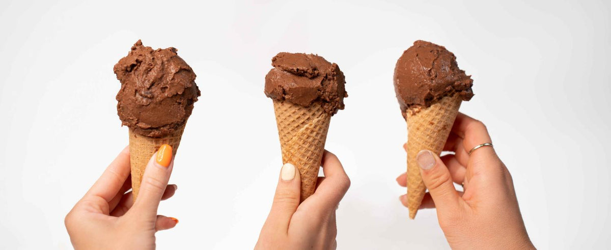 Veganes Schoko-Eis mit Süßkartoffel