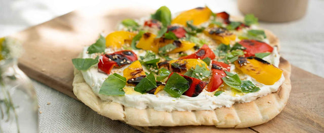 Flatbread mit gegrillter Paprika