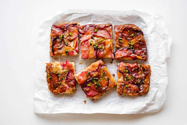 Umgedrehter Pflaumenkuchen