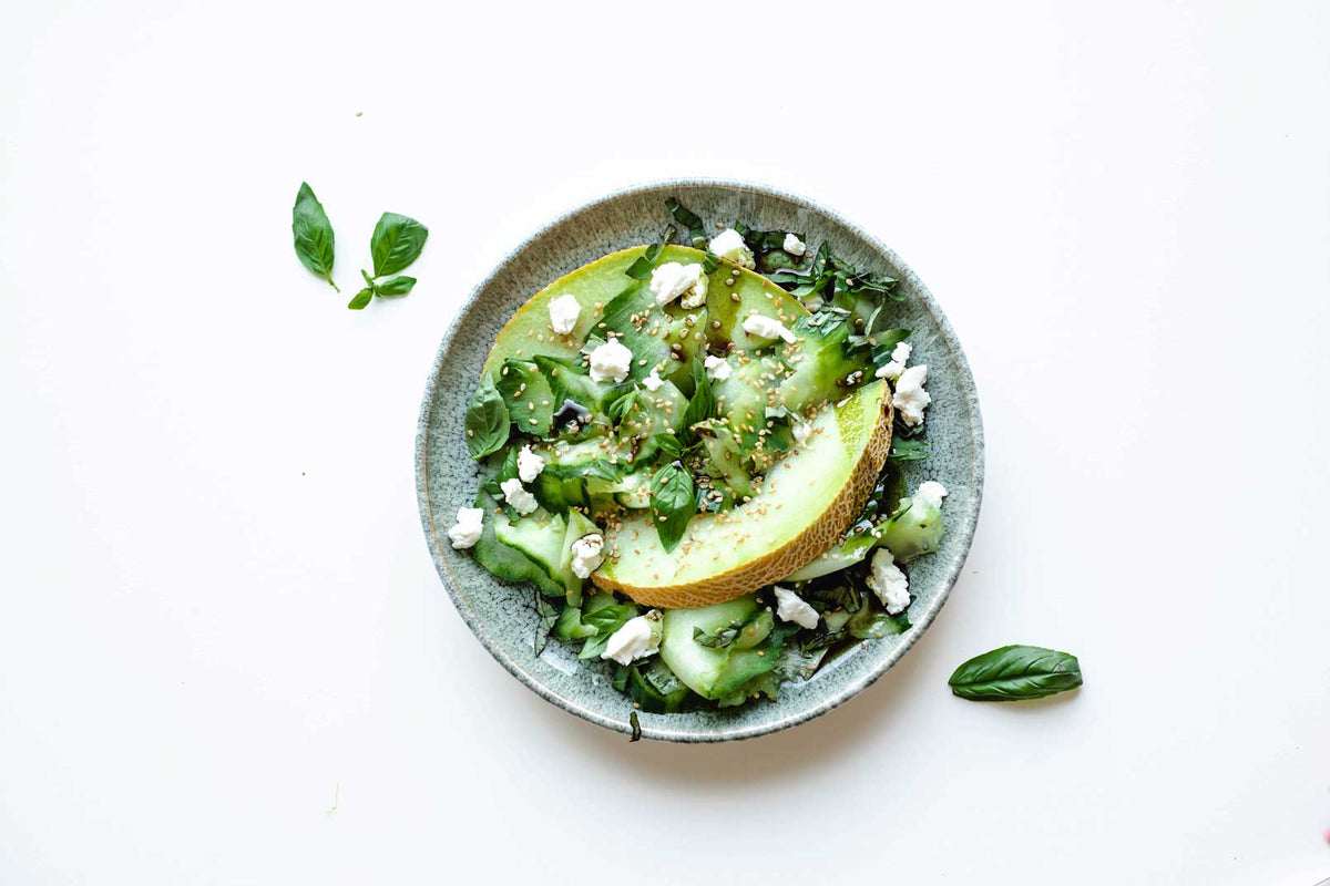 Gurkensalat mit Melone