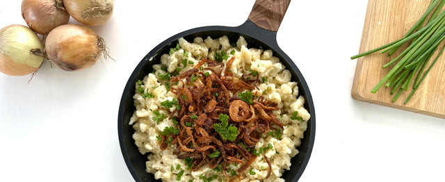 Vegane Käsespätzle