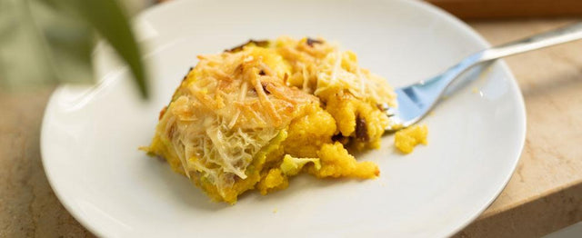 Polenta-Wirsing-Auflauf