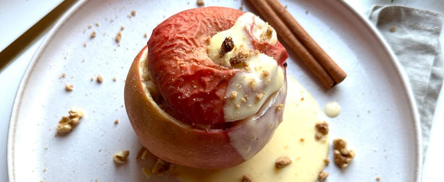 Bratapfel mit Milchreis