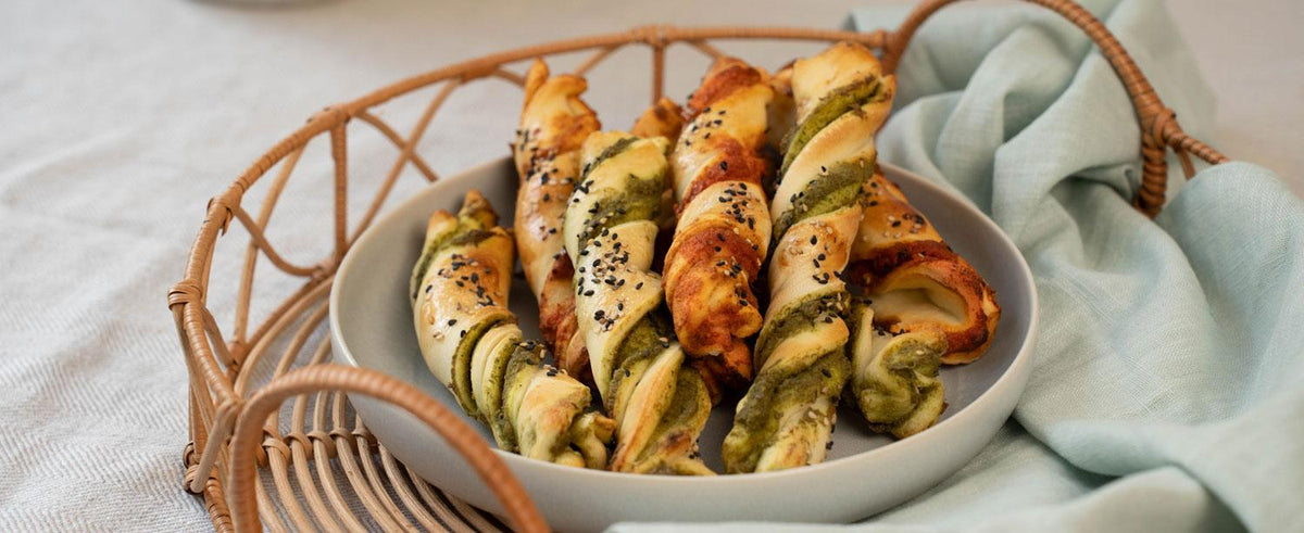 Zweierlei Pizzastangen