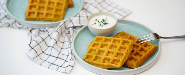 Herzhafte Waffeln