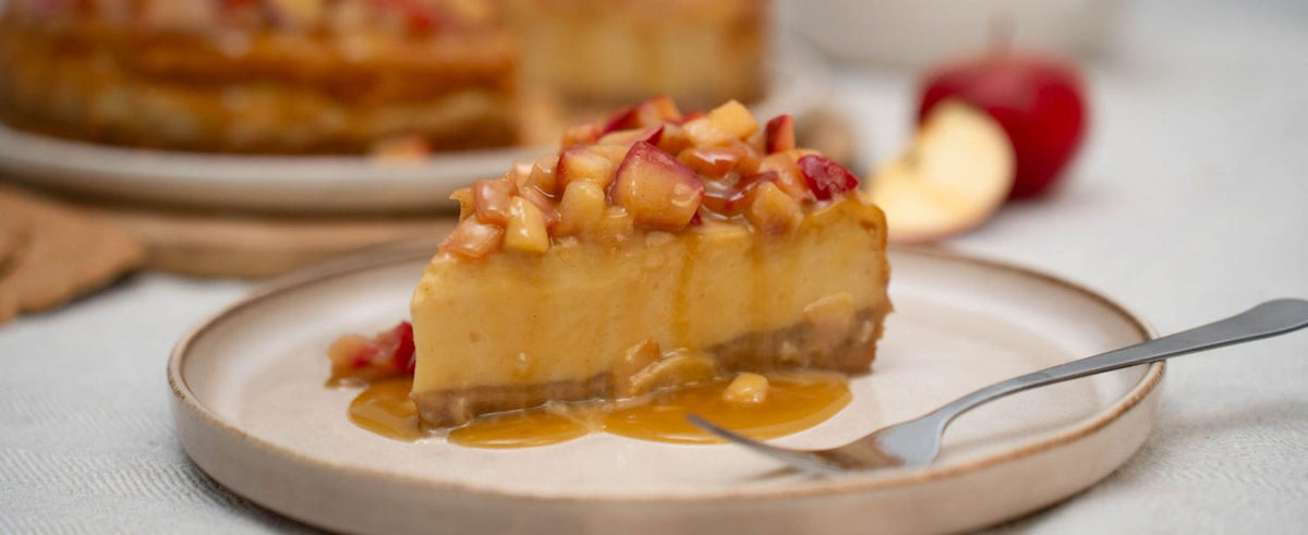 Bratapfel-Karamell Cheezecake