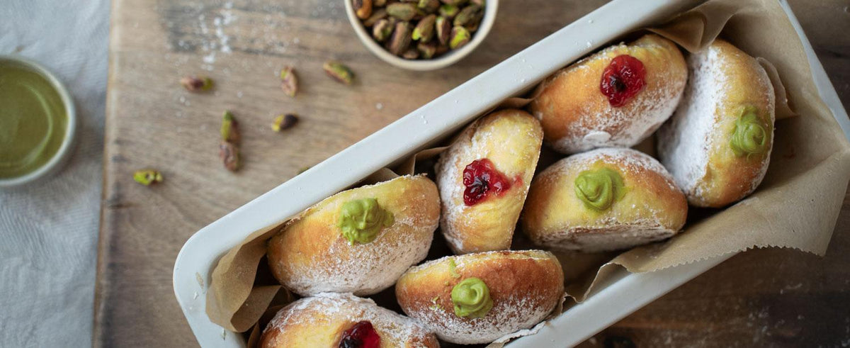 vegane Ofen-Krapfen