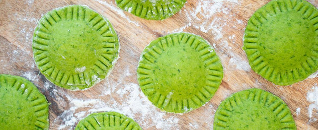 Bärlauch-Ravioli in Zitronenbutter