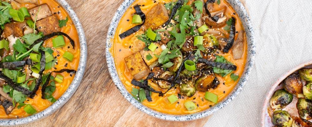 Kürbis-Miso-Ramensuppe