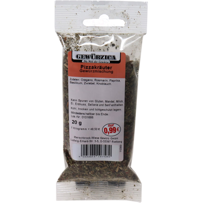 Pizzakräuter Gewürzmischung 20g