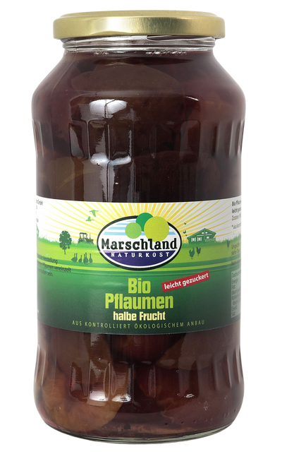 Bio Pflaumen halbe Früchte 720ml
