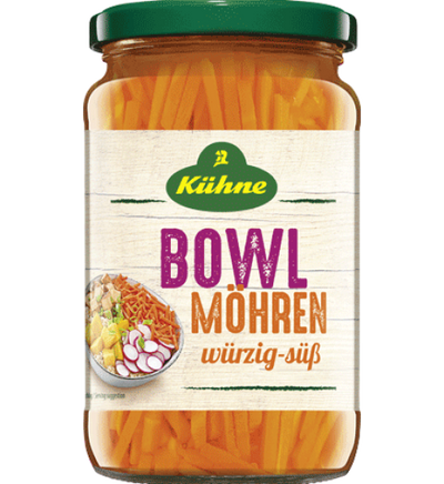 Kühne Bowl Möhren, würzig-süß 370 ml