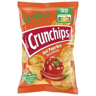 Lorenz Crunchips Hot Paprika 150g