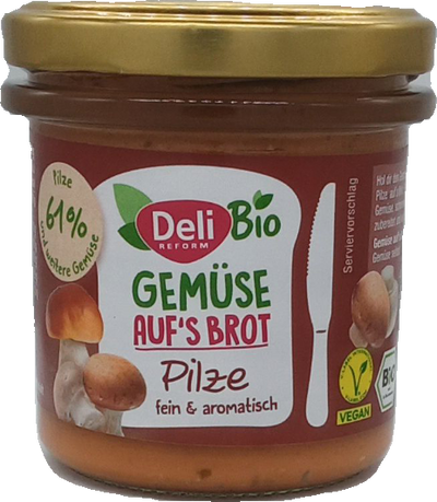 Bio Deli Reform Gemüse aufs Brot Pilze 150g