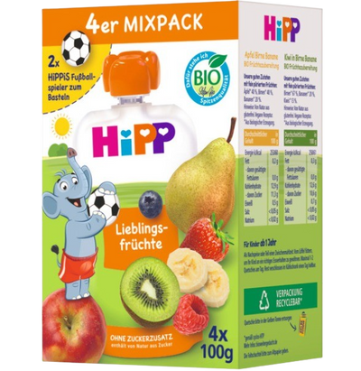 Bio Mixpack Lieblingsfrüchte Quetschie 4x100g