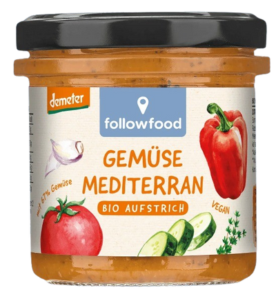 Bio Aufstrich Gemüse Mediterran demeter 135g