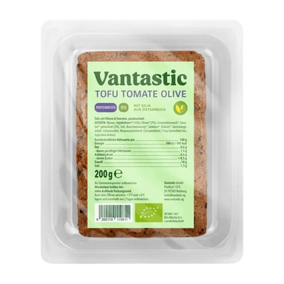 Bio Tofu Tomate-Olive 200g