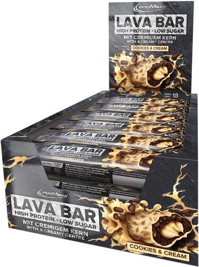 Lava Bar - Cookies and Cream CASE (18er Tray)