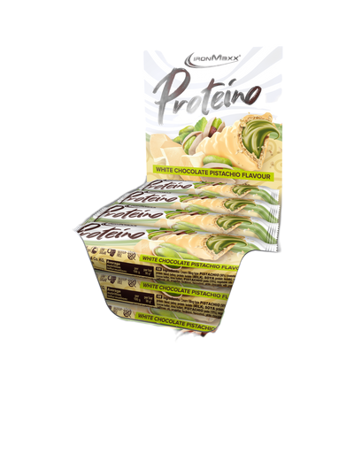 Proteino® - 30g Riegel - White Chocolate Pistachio CASE (12er Tray)