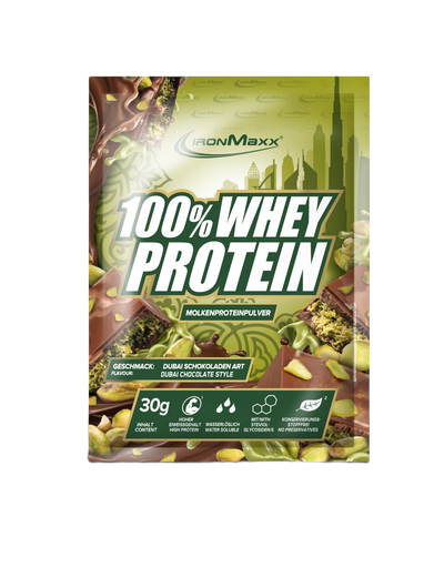 100% Whey Protein - 30g Sachet - Dubai Chocolate Style