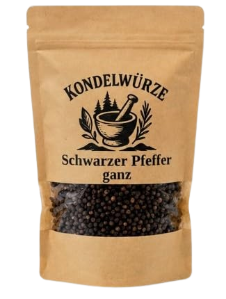 Schwarzer Pfeffer ganz