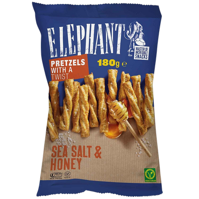 Twisted Pretzels Meersalz & Honig 180g