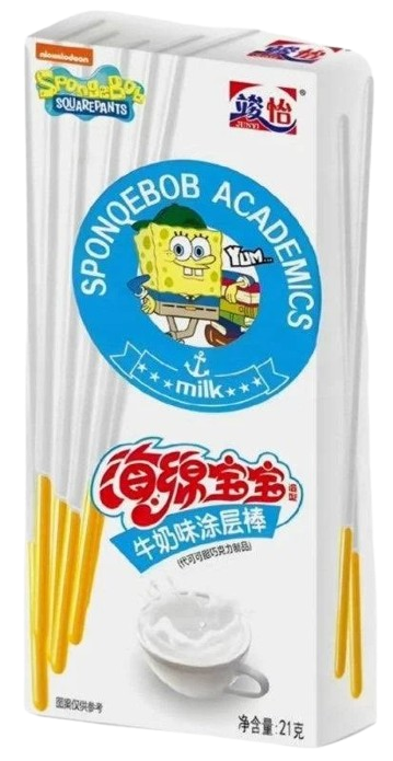 SpongeBob Coated Sticks Milk 21g